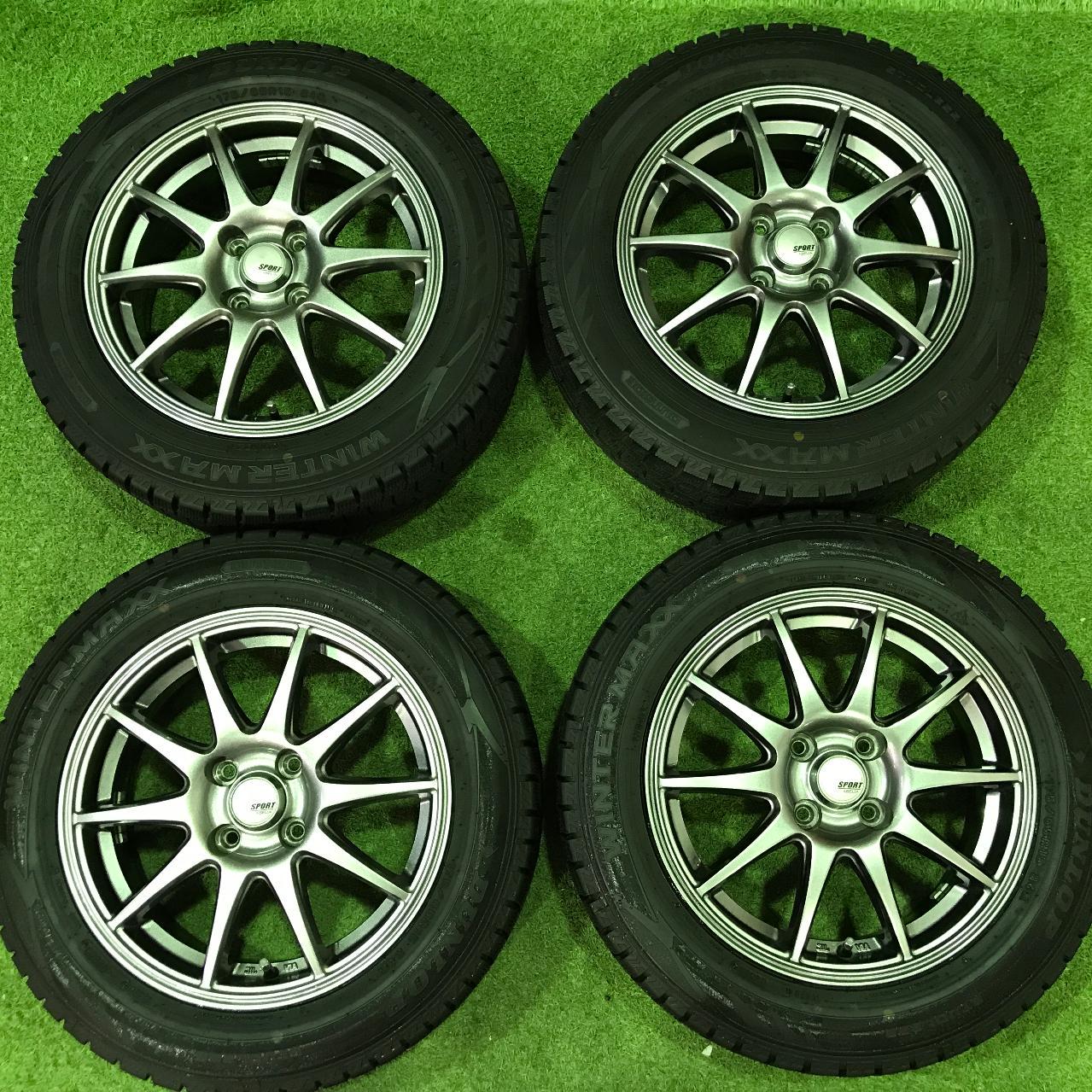 YellowHat SPORT ABELIA+ DUNLOP WINTERMAXX WM02 175 / 65R15 Made in 2023 4 pieces set