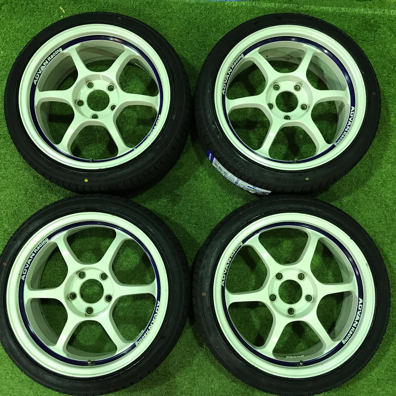 For Suzuki Swift Sport and similar models! / White / 6-spoke! YOKOHAMA ADVAN Racing ADVAN RACING RG + WINRUN R330 195 / 45R17 85W