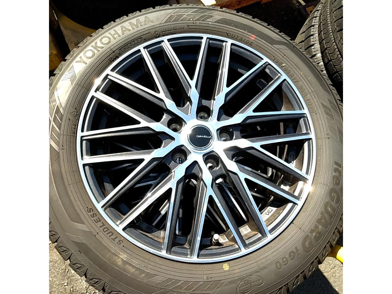 DIANELLA D21 17 inches wheel Four + YOKOHAMA iceGUARD iG60 195 / 60R17 Made in 2023 Four