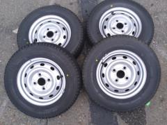 【ダイハツ純正】 ハイゼット純正スチール+【BRIDGESTONE】W300