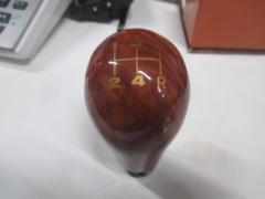 メーカー不明 ウッド調(桃木)シフトノブ