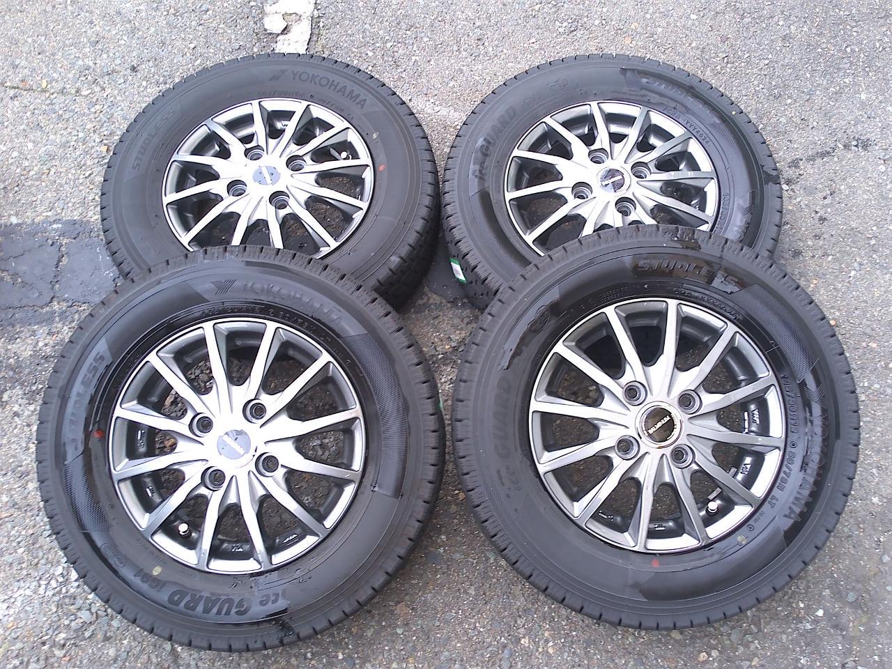 BRIDGESTONE BALMINUM AR12+YOKOHAMA iceGUARD iG91