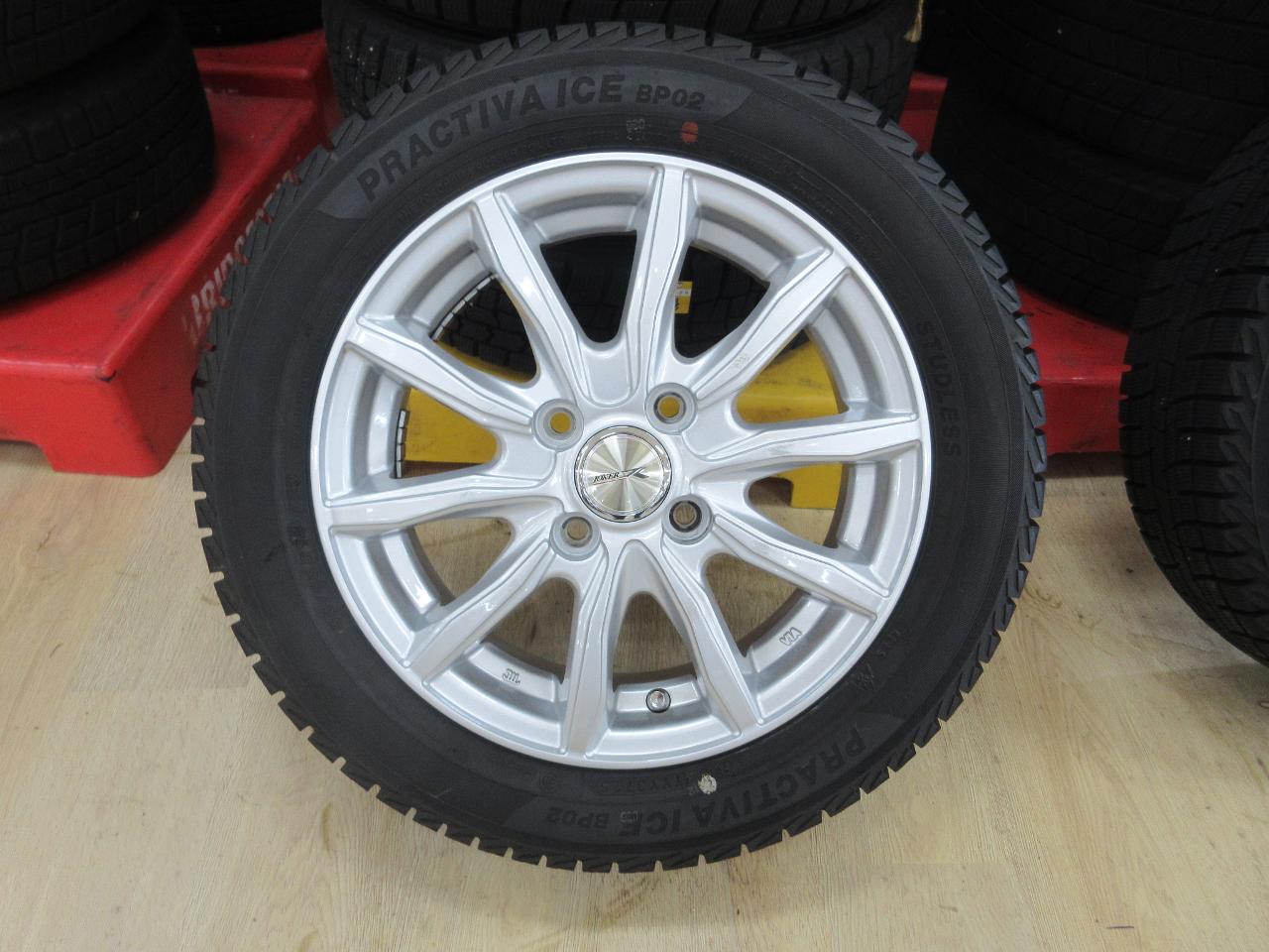 weds JOKER Twin 5-spoke wheels + Yellow Hat PRACTIVA ICE BP02