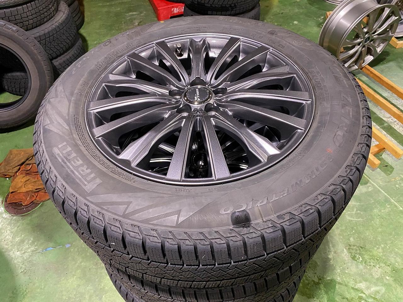 88 TOPY SIBILLA NEXT W-5 + PIRELLI ICE ZERO ASIMMETRICO 225 / 60R17 Made in 2022 4 pieces set 100-5H