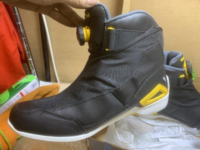 廃盤品【YAMAHA】YAMAHAxRS TAICHI メッシュライディングシューズ 未使用?27cm  YAMAHA専用色☆BLACK x YELLOW☆