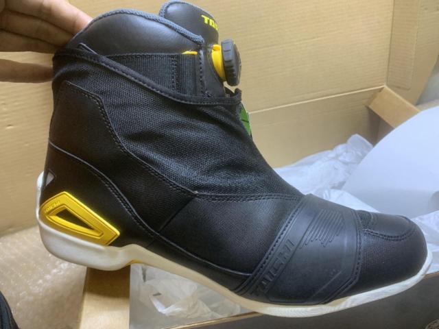 廃盤品【YAMAHA】YAMAHAxRS TAICHI メッシュライディングシューズ 未使用?27cm  YAMAHA専用色☆BLACK x YELLOW☆