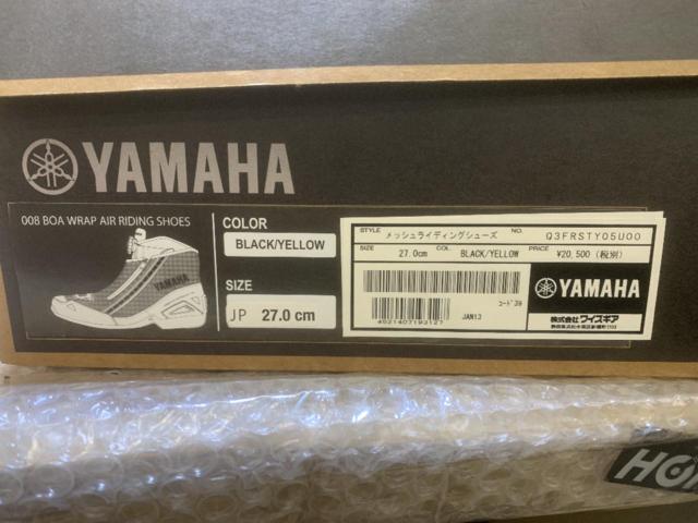 廃盤品【YAMAHA】YAMAHAxRS TAICHI メッシュライディングシューズ 未使用?27cm  YAMAHA専用色☆BLACK x YELLOW☆
