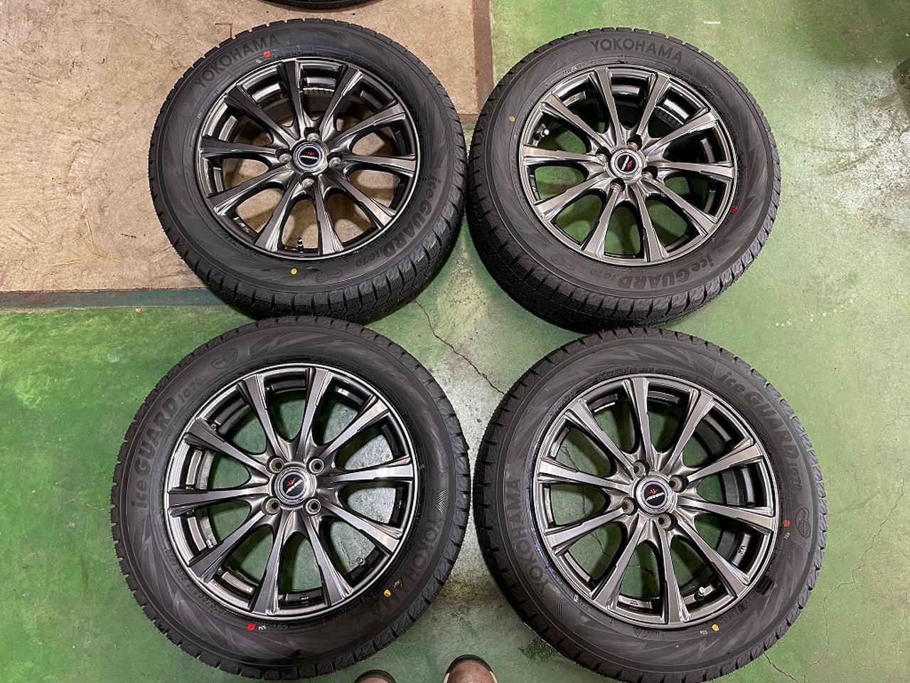 DUNLOP AIRNOVA + YOKOHAMA IceGuard IG70 205 / 55R16 Brand new 2025 100-4H tires! Nissan Aura