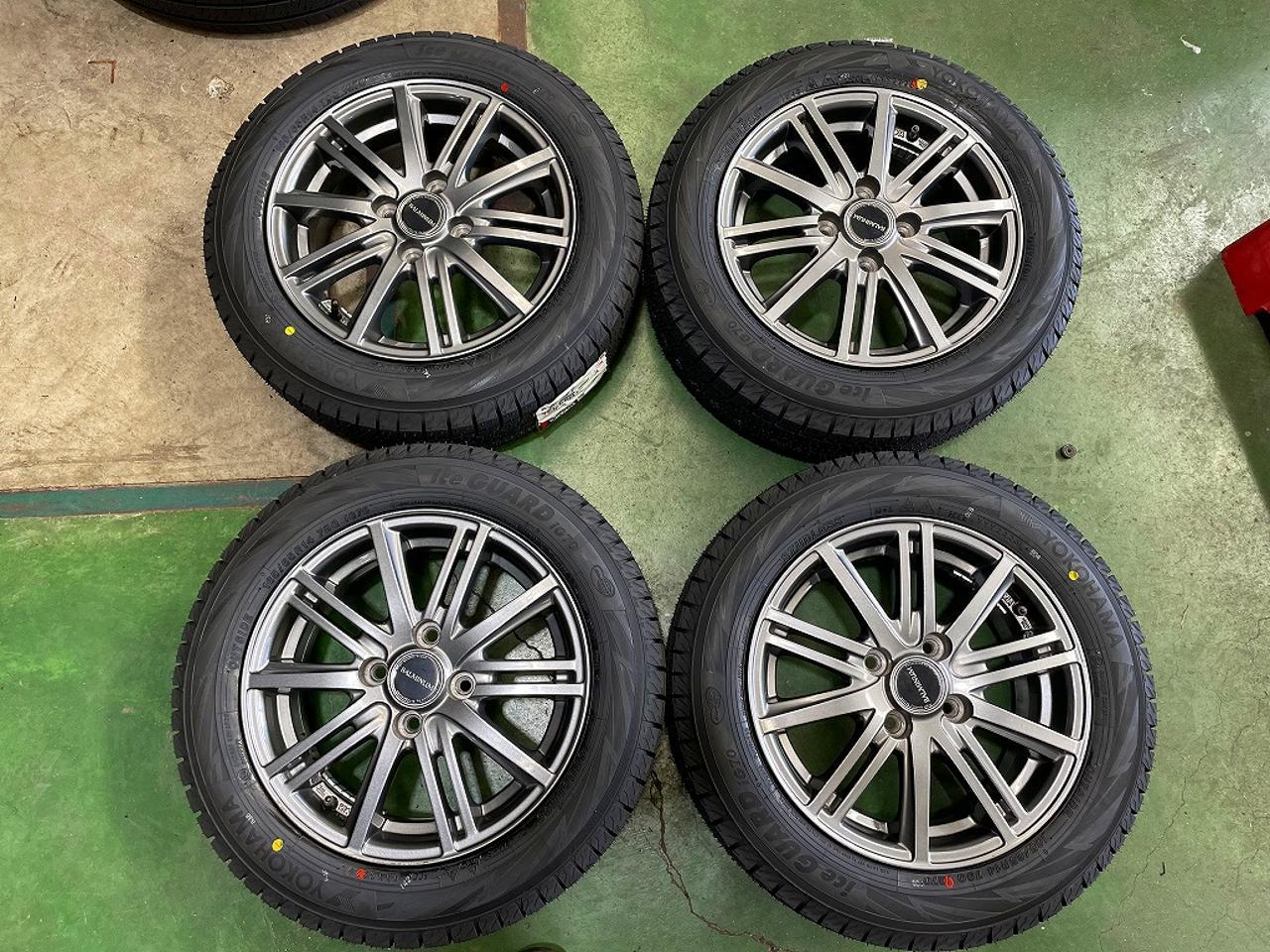 88 BRIDGESTONE BALMINUM + YOKOHAMA IceGuard IG70 165 / 65R14 79Q Brand new 2026 tires! Suitable for Tank/Roomy/Passo/Boon, etc.