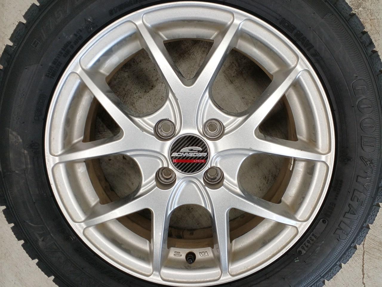 A-TECH SCHNEIDER Twin 5-spoke wheel + GOODYEAR ICE NAVI 7