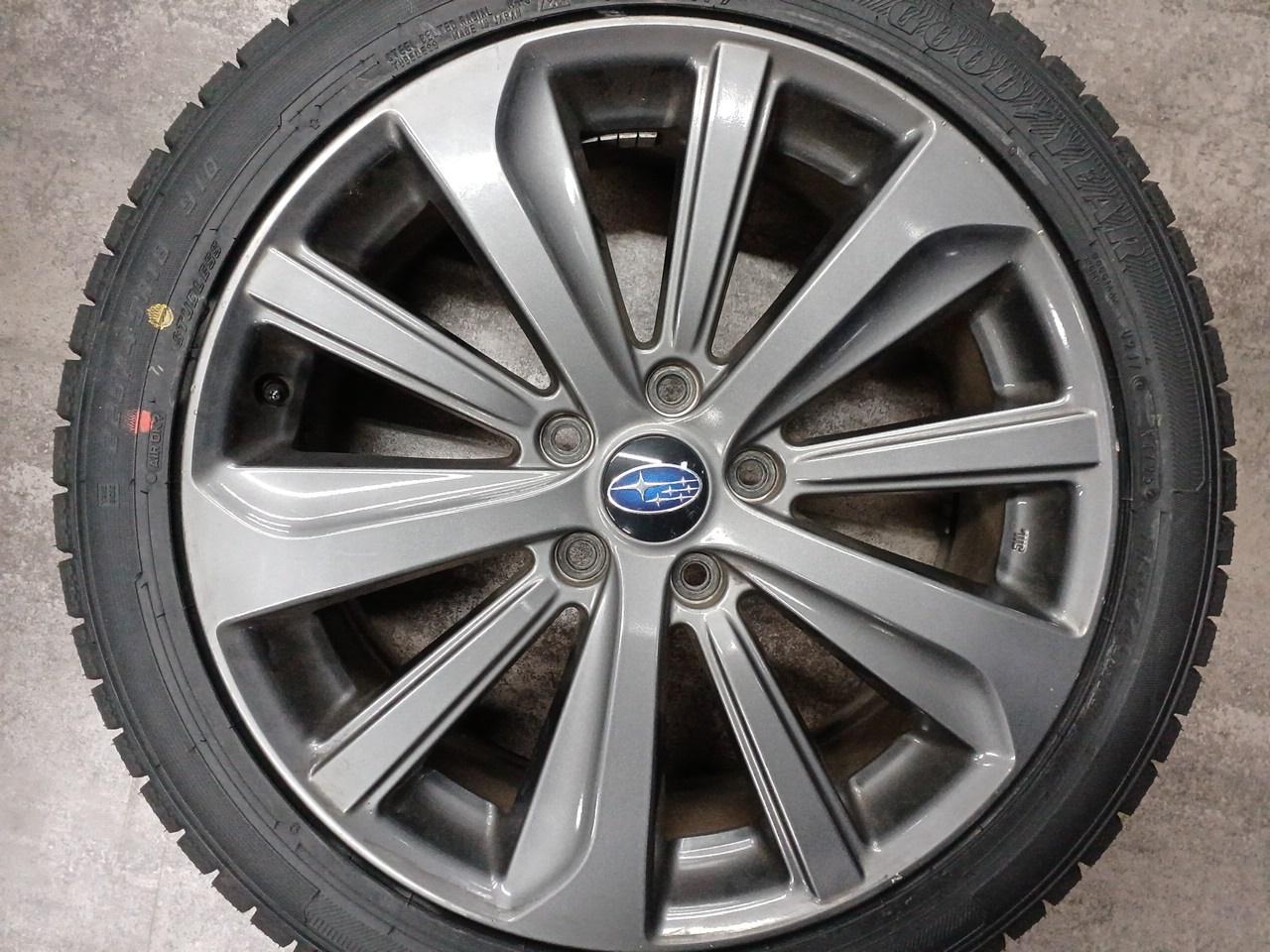 SUBARU VAG WRX S4 2.0GT EyeSight late model genuine wheels + GOODYEAR ICE NAVI 7