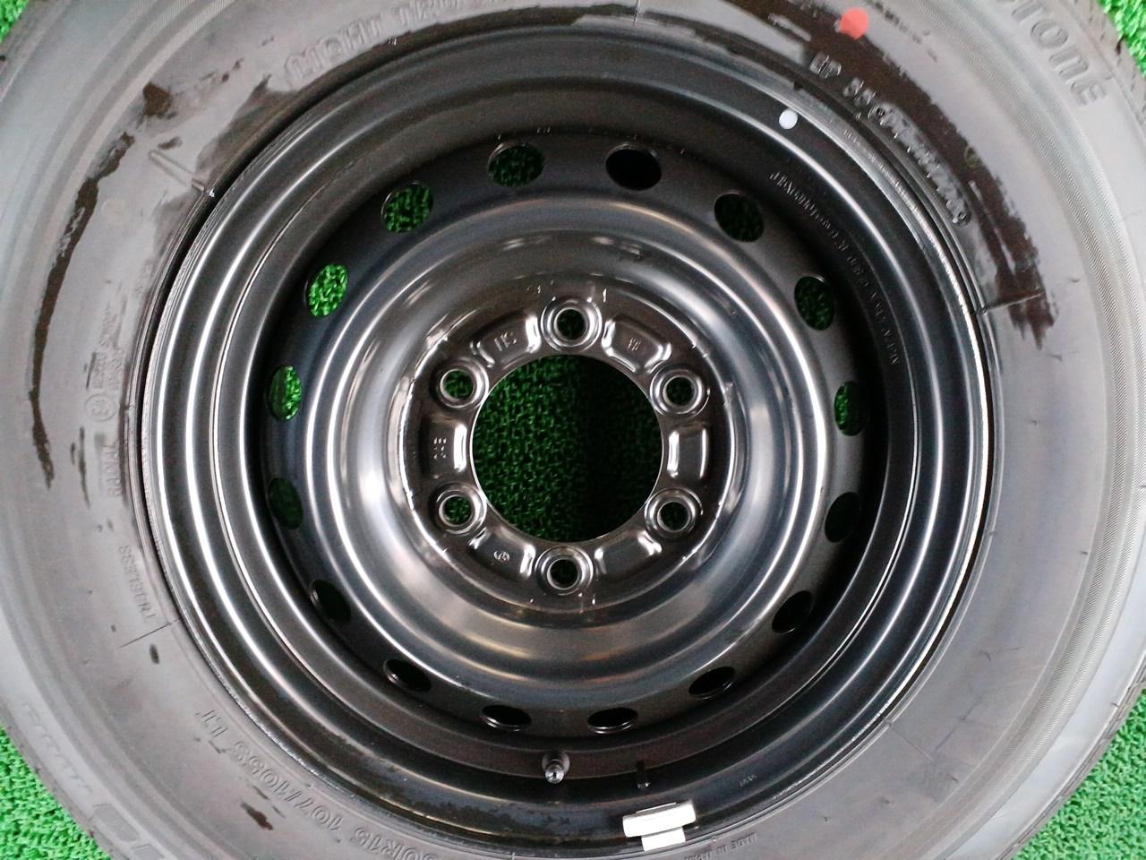 TOYOTA 200 series Hiace genuine steel wheel + BRIDGESTONE ECOPIa RD613