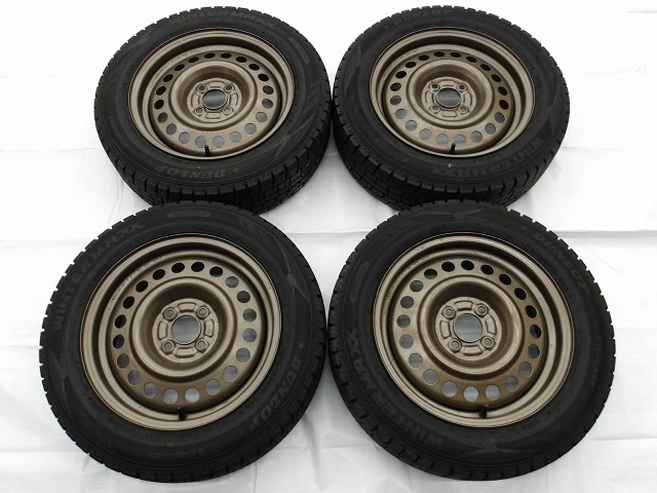 Nissan genuine Self-painted steel wheel Cube Z12 + DUNLOP WINTERMAXX WM02 175 / 65R15 84Q 4 pieces set