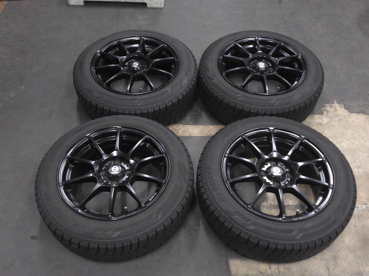 CRIMSON Team SPARCO Aluminum wheels + YOKOHAMA iceGUARD iG60