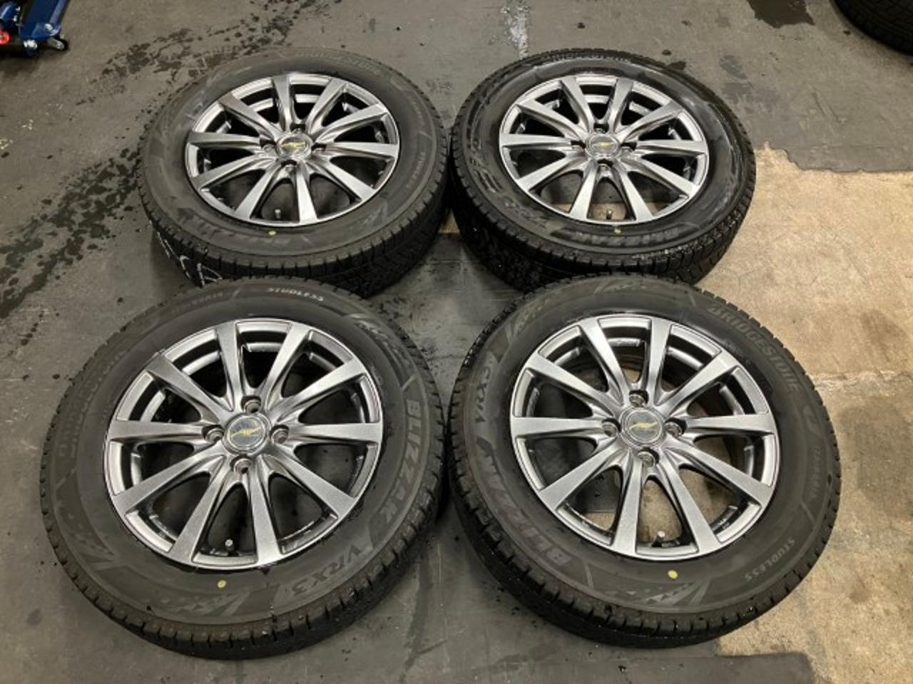 MARUKA SERVICE Aluminum wheels + BRIDGESTONE BLIZZAK VRX3