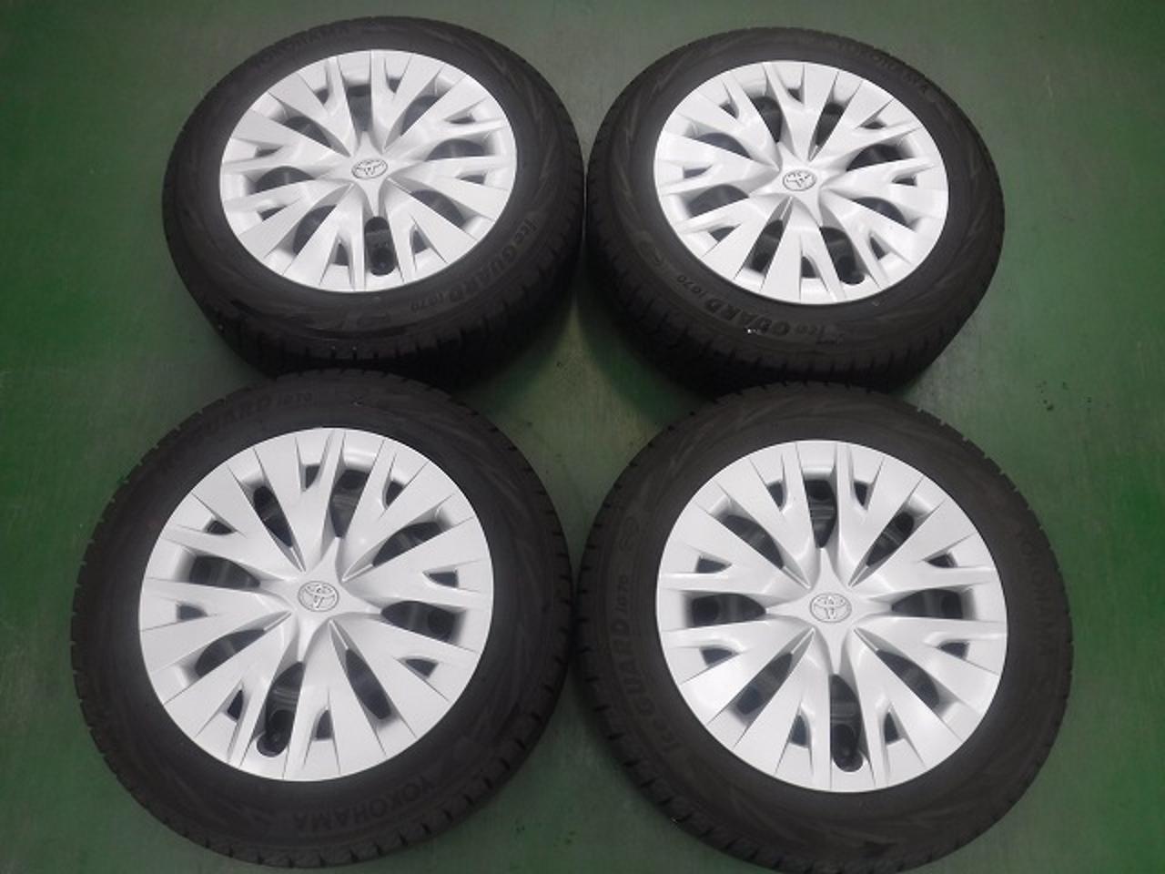 2 Toyota genuine Yaris steel wheels + YOKOHAMA ice GUARD iG70