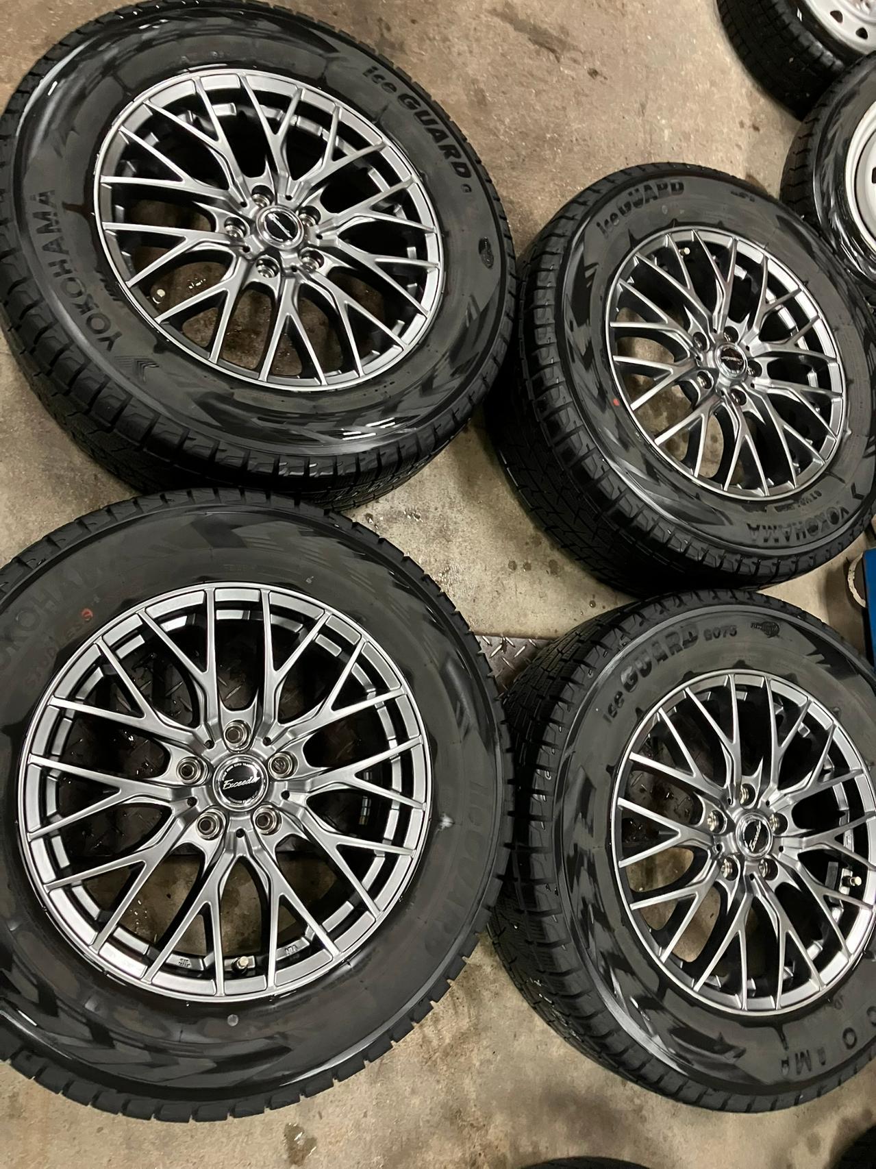 HOT STUFF Exceeder Mesh wheel + YOKOHAMA iceGUARD G075