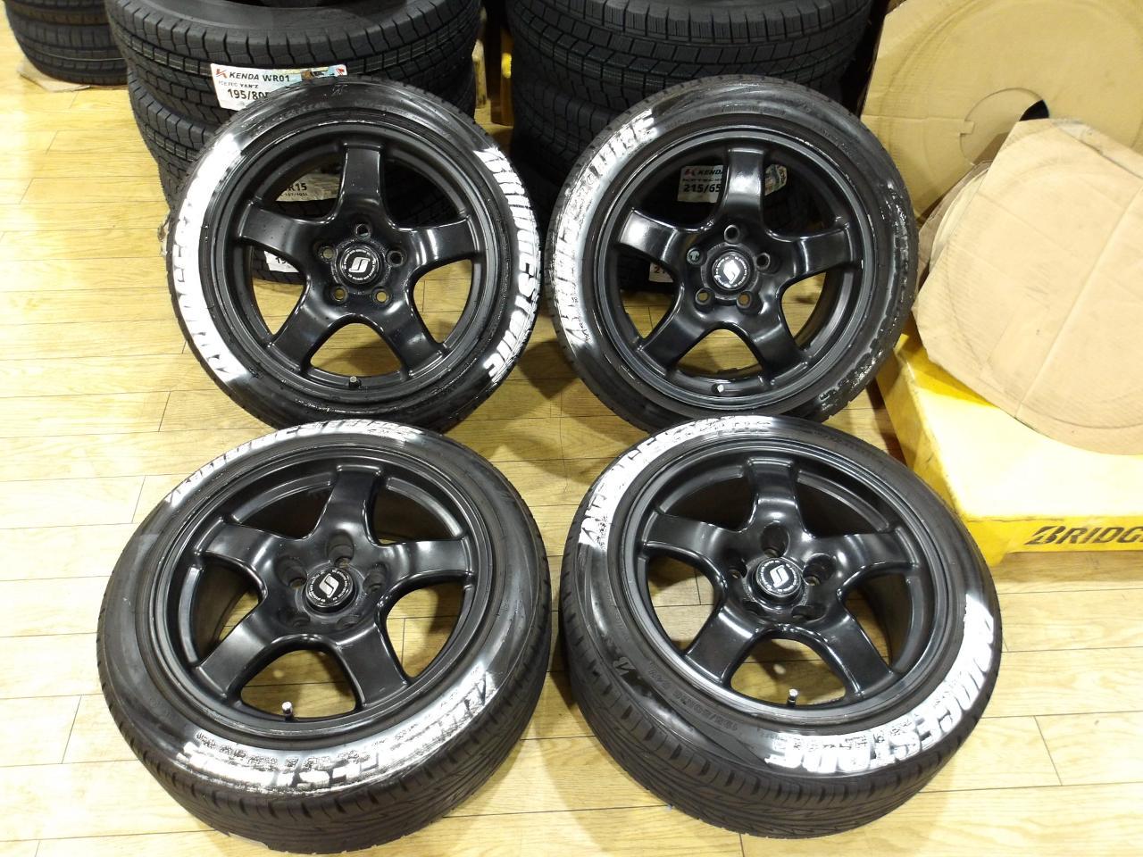 Wakeari Nissan genuine Skyline GT-R / BNR32 Genuine Forged Wheel + BRIDGESTONE TECHNO SPORTS