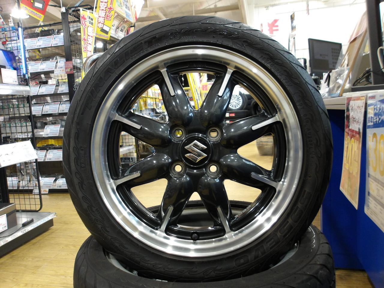 Suzuki genuine Alto Turbo RS HA36S genuine wheel + FINALIST 565EVO