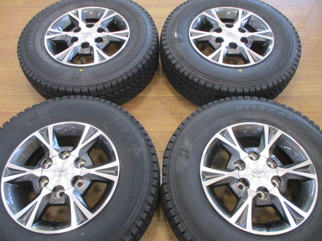 Balanced/New tires included for Toyota Hiace/200 series Genuine optional wheels + BRIDGESTONE BLIZZAK VL10