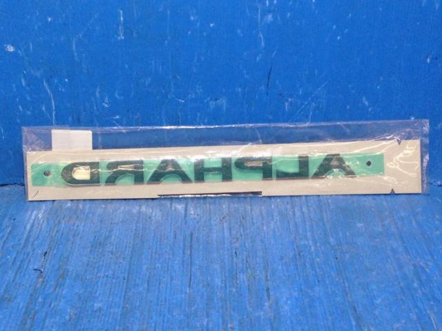 TOYOTA (Toyota)
30 series
Alphard
Genuine emblem for the tailgate
75441-58030