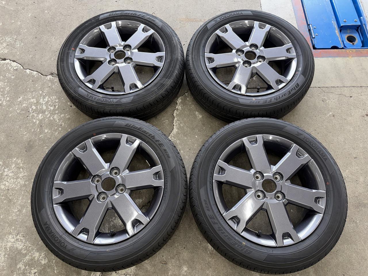 DAIHATSU Taft genuine wheels + YOKOHAMA BluEarth-FE AE30 165 / 65R15 81S Delivered remove goods