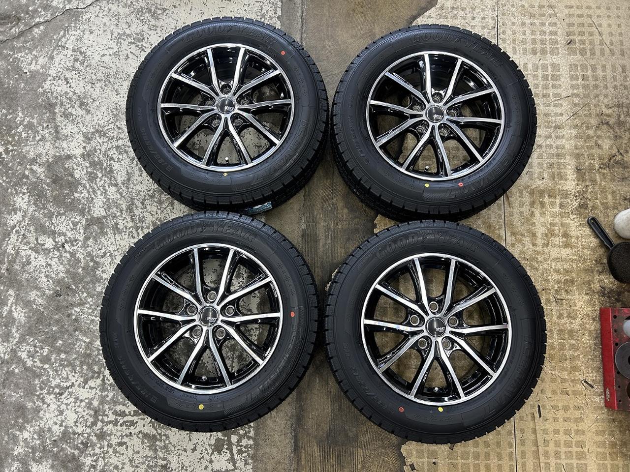 Yellow with unused tires Hat SPORT KRONE + GOODYEAR ICENAVI 7 195 / 65R15 91Q