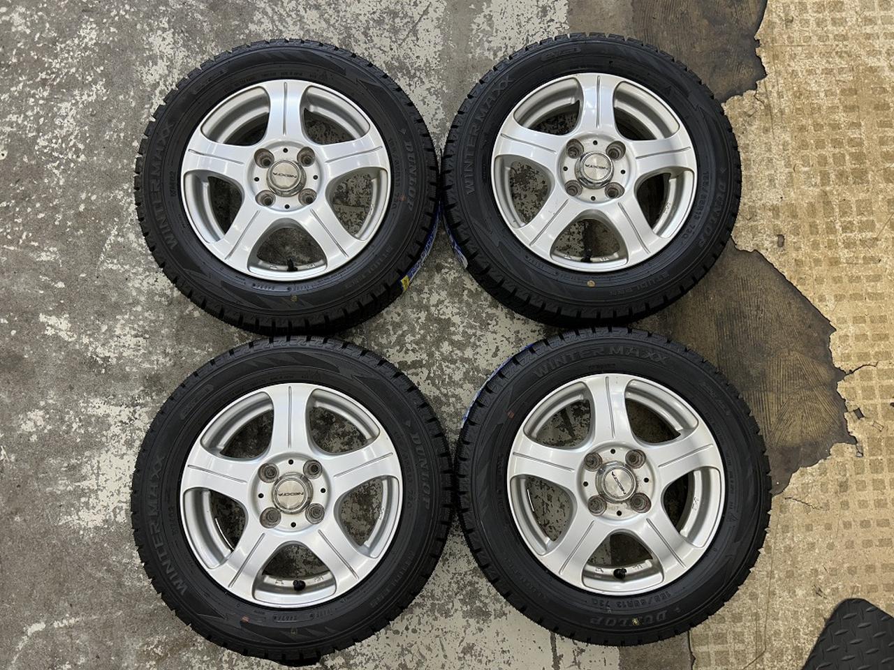 with unused tire WEDS NEXTA 5-spoke wheel + DUNLOP WINTER MAXX WM02 155 / 65R13 73Q