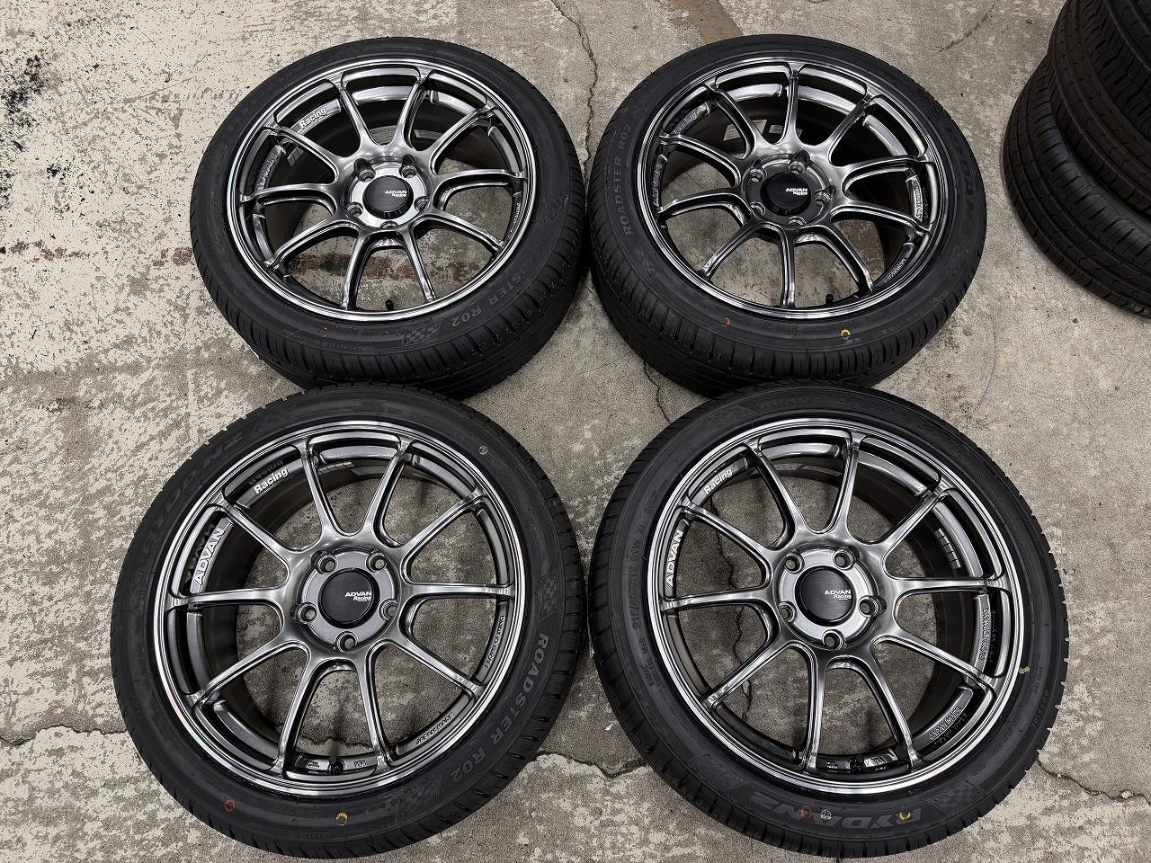 Set with new tires YOKOHAMA ADVAN Racing RZ2 + SHIBATIRE Shiba N Tires 215 / 45R17