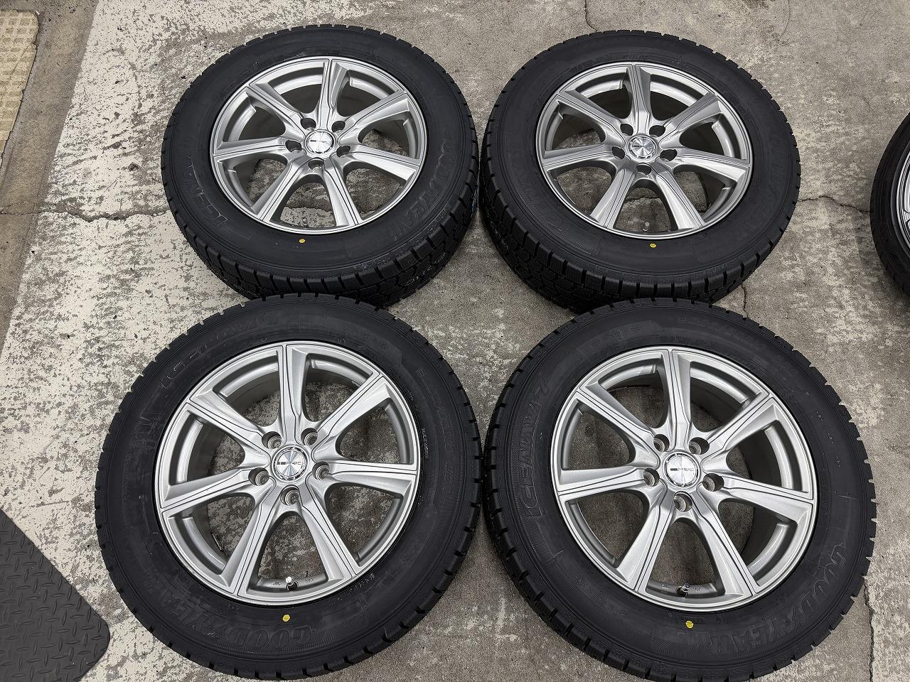 Set with new tires DUNLOP PRD S7 + GOODYEAR ICENAVI 7 225 / 60R17 99Q