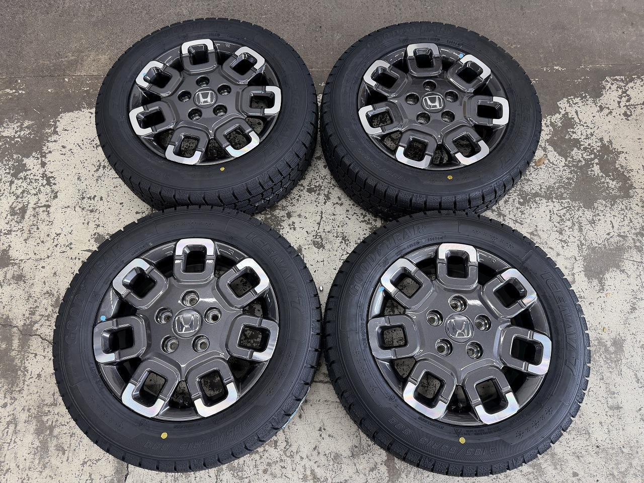 Set with new tires HONDA / GT Freed Crosstar series genuine wheels + GOODYEAR ICENAVI 7 185 / 65R15 81Q