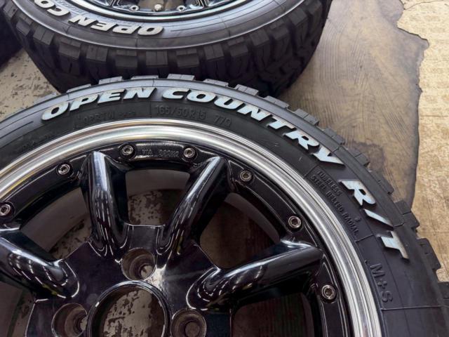 watanabe
EIGHT
SPOKE
RS-8
TYPE
B
+
TOYO
OPEN
COUNTRY
R / T
165 / 60R15
77Q