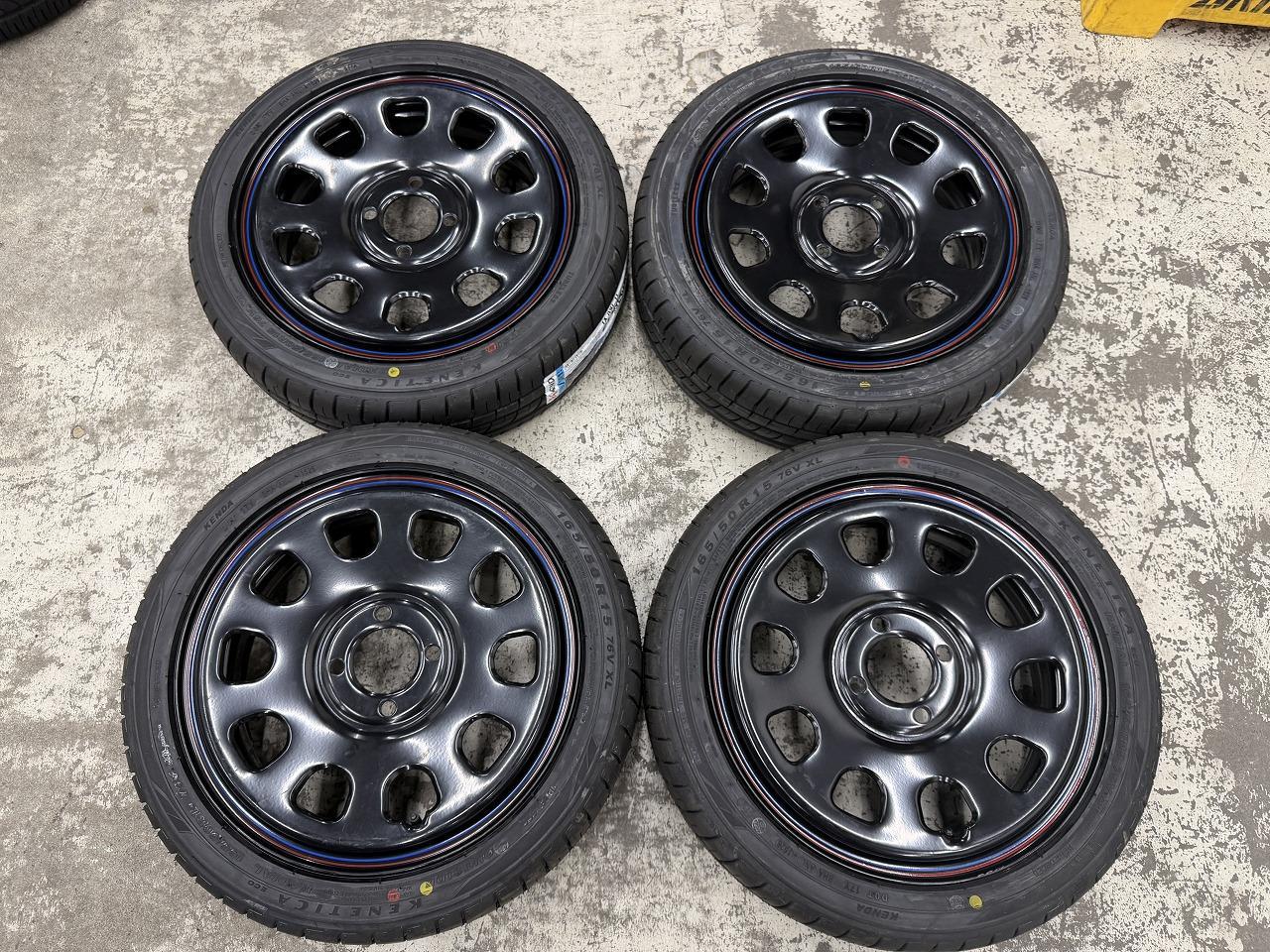 MLJ
DAYTONA
Steel wheel
+
KENDA
KR 203
165 / 50R15
76V
XL