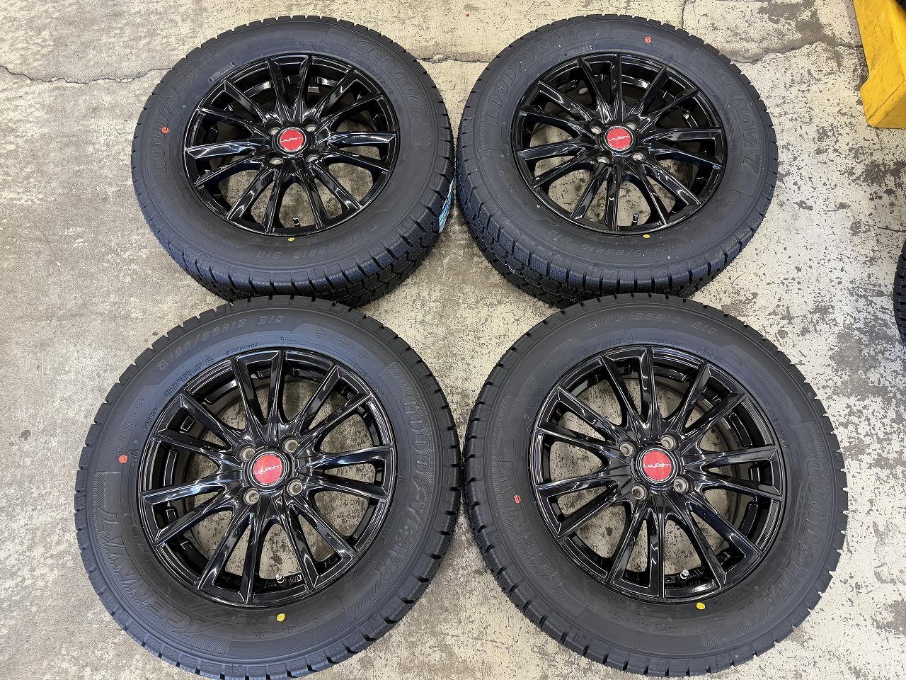 Set with new tires

BIG
WAY
LEYBAHN
WGS
+
GOODYEAR
ICENAVI
7
195 / 65R15
91Q