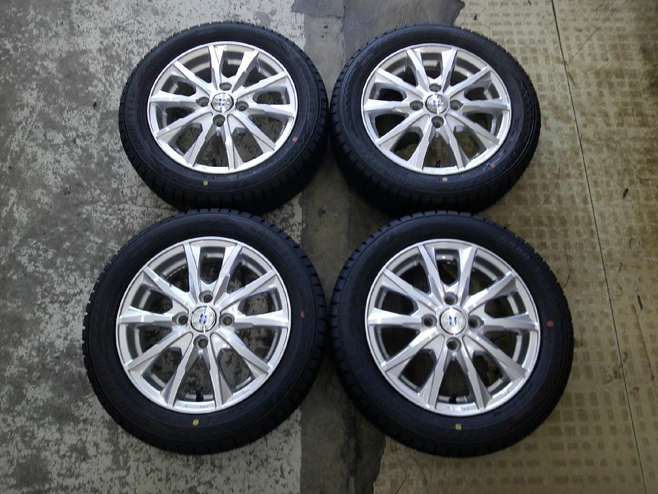 Set with new tires weds NEXTA + GOODYEAR ICE NAVI Eight 155 / 65R14 75Q