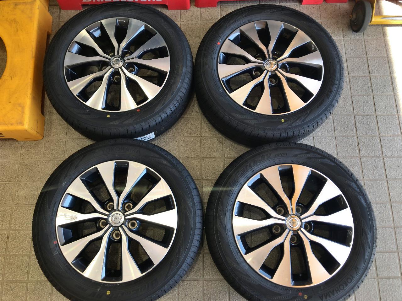 NISSAN C27 system Serena Highway Star previous term original wheel + YOKOHAMA BluEarth-RV RV03