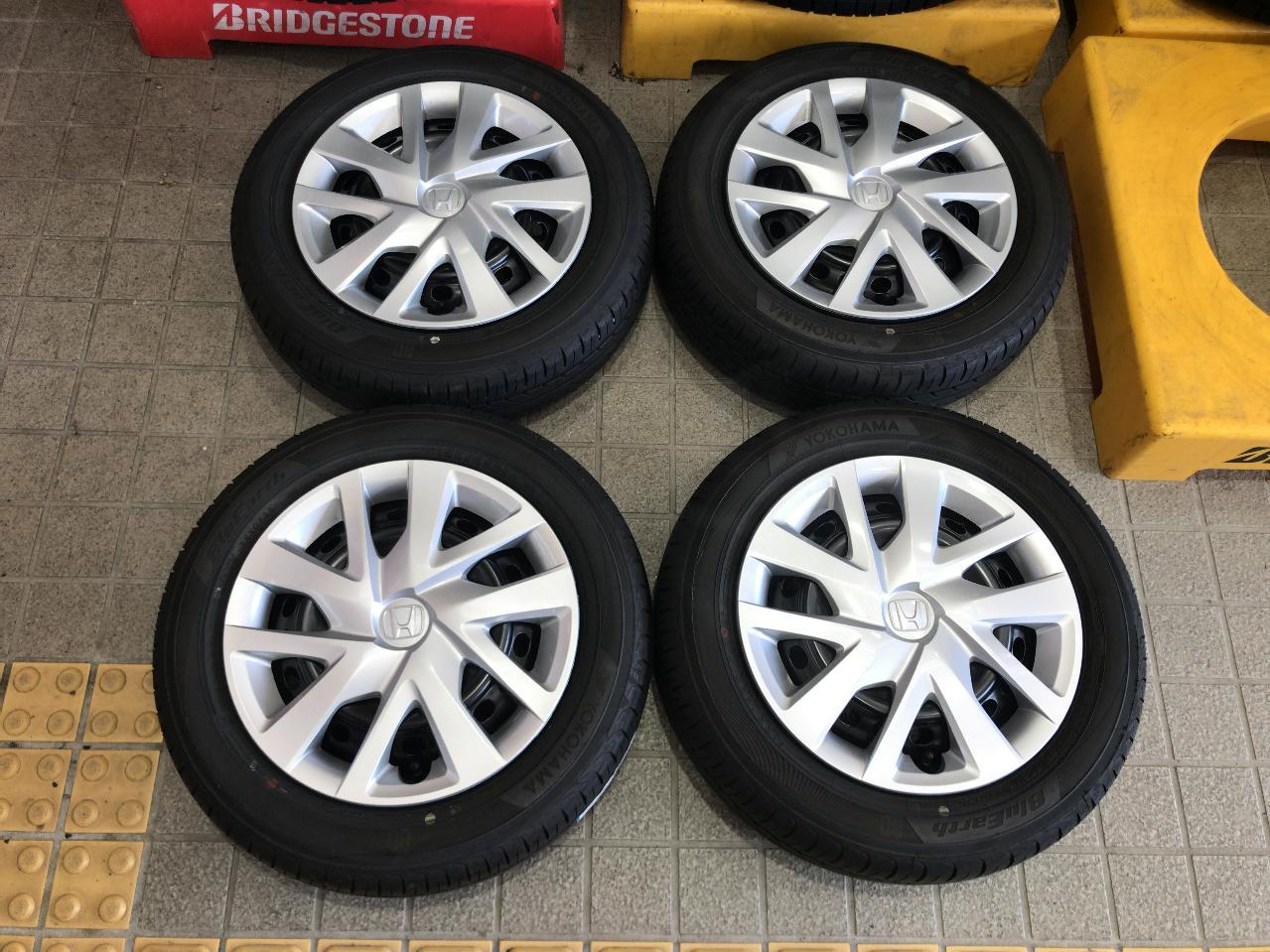 HONDA N-BOX genuine steel wheels + YOKOHAMA BluEarth AE01K