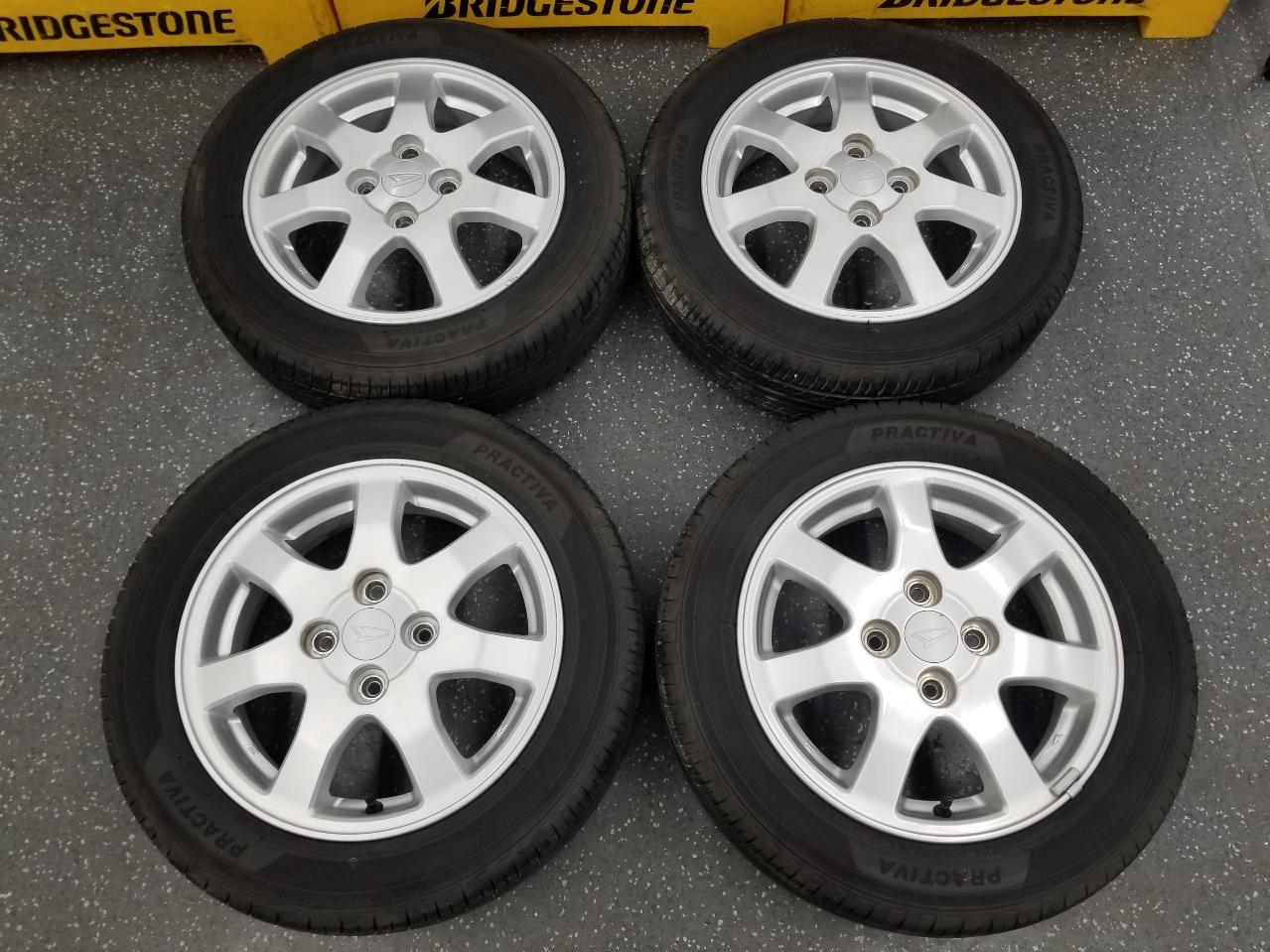Daihatsu genuine Tant L350S original wheel + Yellow Hat PRACTIVA