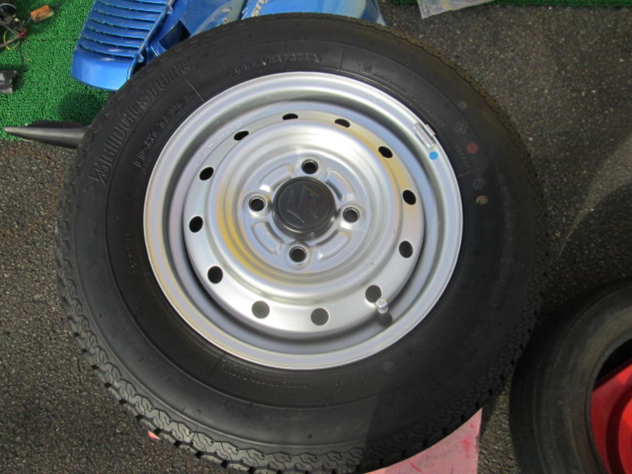 SUZUKI EVERY genuine steel wheel + BRIDGESTONE RD-605 STEEL