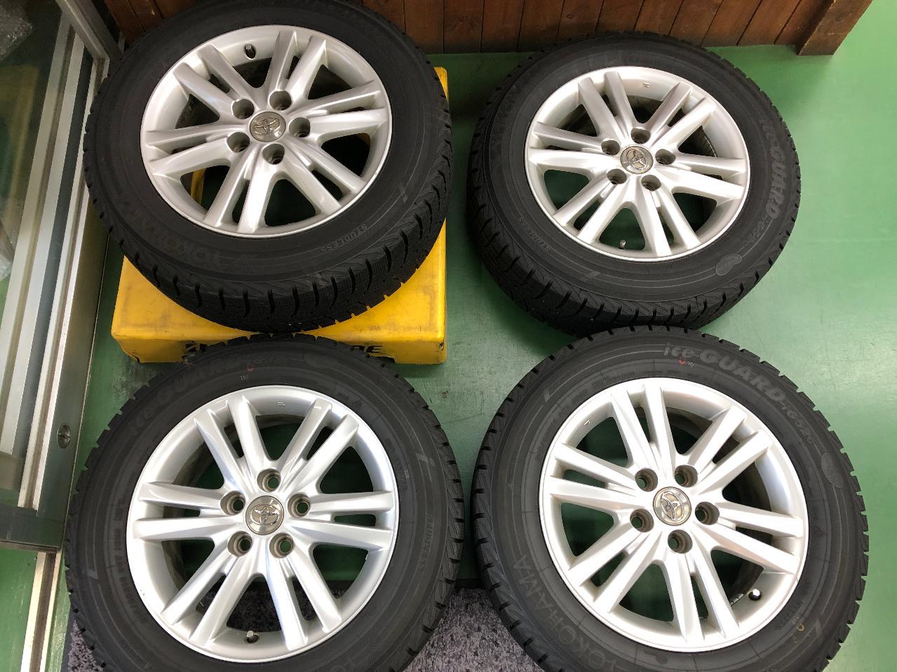 Genuine Toyota 120-series Mark X alloy wheels + YOKOHAMA iceGUARD tires iG52c