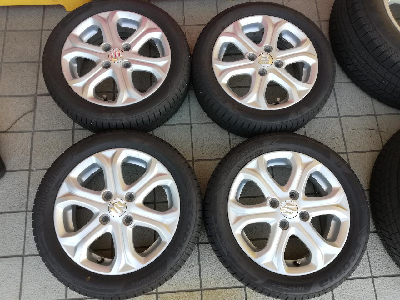 Suzuki genuine 6-spoke + BRIDGESTONE ECOPIA NH200C 165 / 55R14