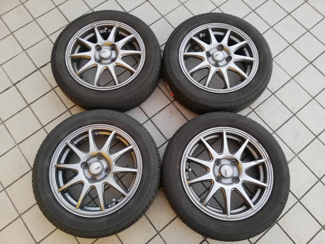 ABELIA SPORT Spoke wheels + YellowHat PRACTIVA BP01 Four 155 / 65R14 Manufactured in 2022