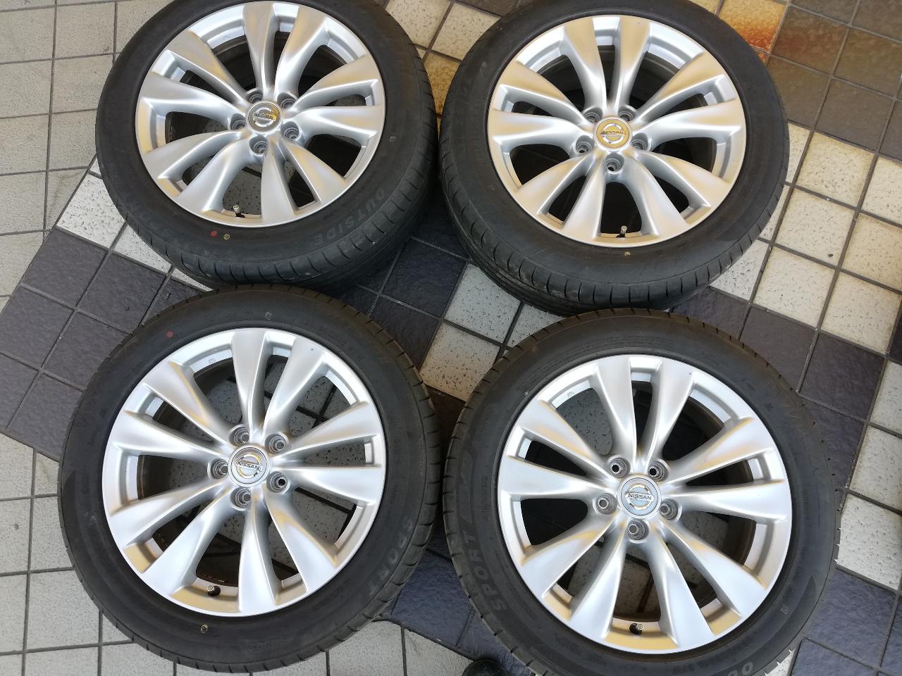 Nissan genuine Y51 Fuga genuine alloy wheels *Used on X-Trail + WANLI SPORT macro SA302