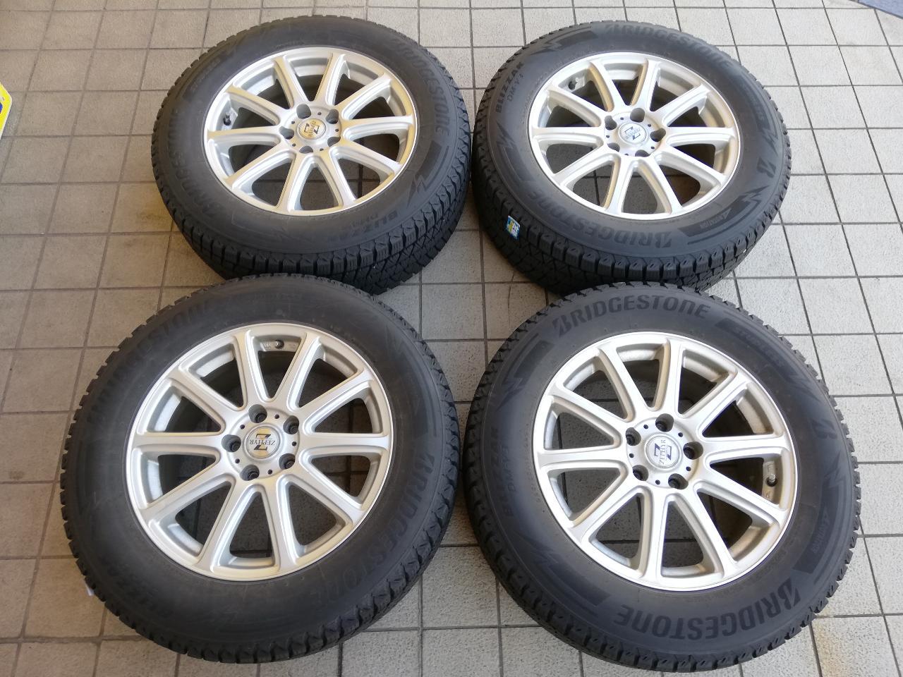 BEST ZEPHYR Spoke wheels + BRIDGESTONE DM-V3 225 / 65R17 Manufactured in 2021