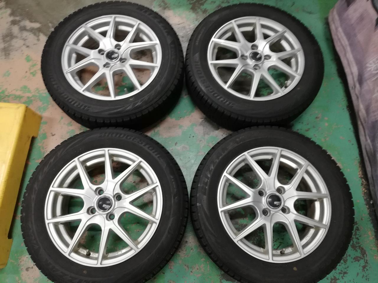SPORT DAISY Spoke wheels + BRIDGESTONE VRX2 175 / 65R15 Manufactured in 2022