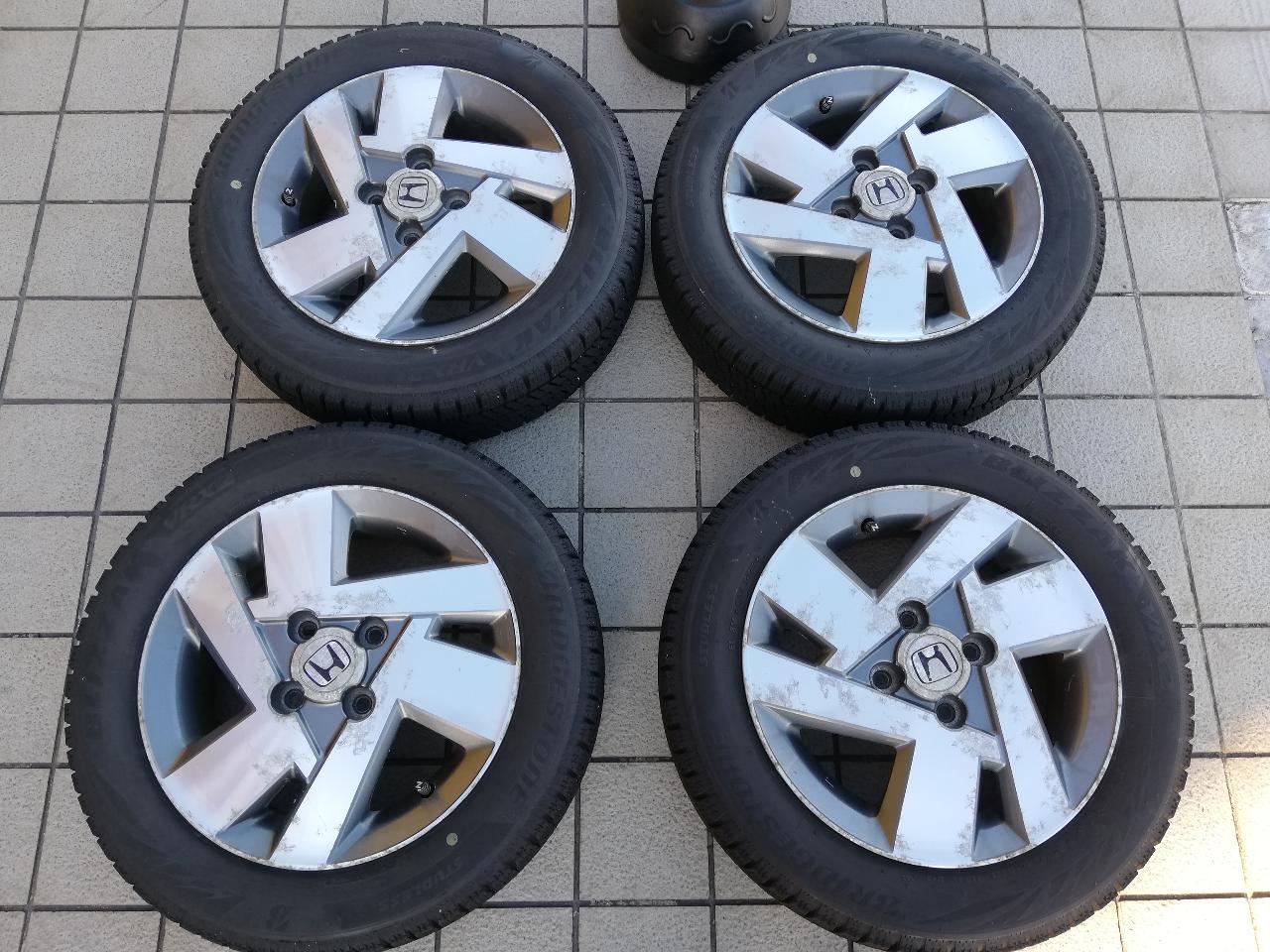 Honda genuine Zest original wheel + BRIDGESTONE VRX2 155 / 65R14 Manufactured in 2022