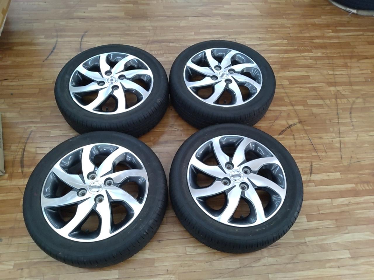!! Example, for vehicle inspection Genuine Nissan parts ML21S / Rooks Highway Star original wheel + ZEETEX ZT1000