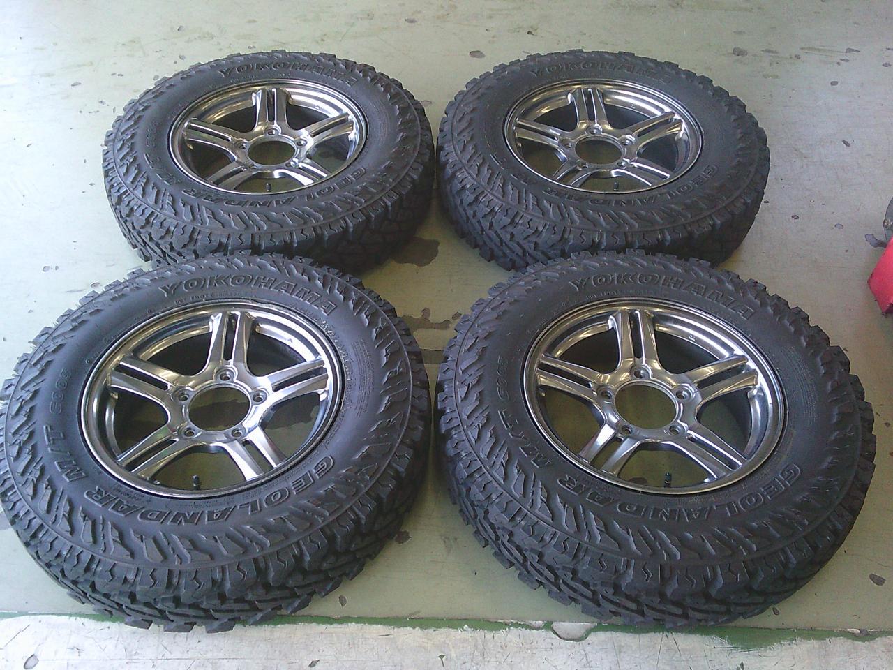 SUZUKI JB23 Jimny Land venture genuine wheel + YOKOHAMA GEOLANDAR M / T G003