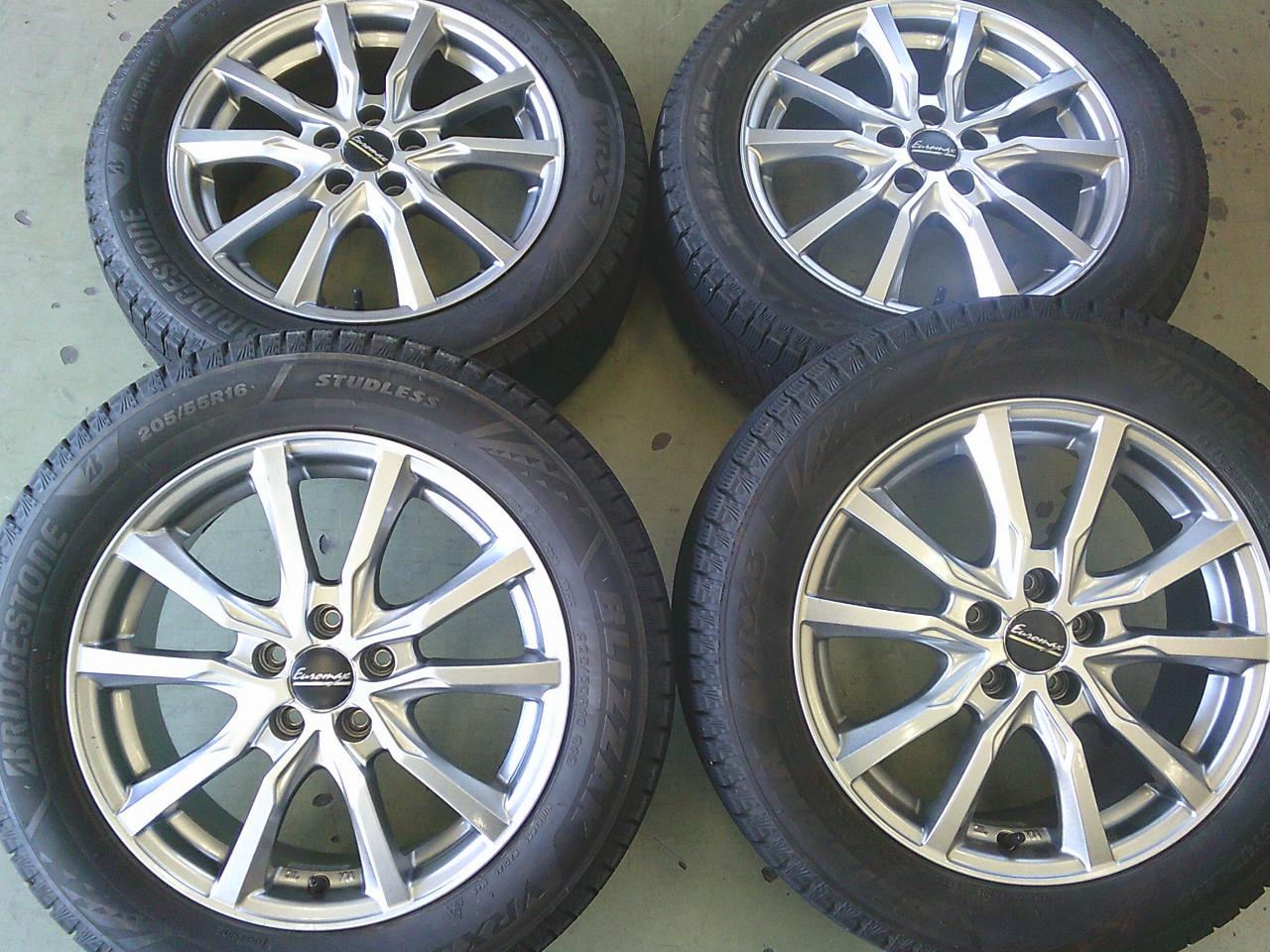 BRIDGESTONE BLIZZAK VRX3 + MARUKA SERVICE MANARAY SPORT EUROMAX β