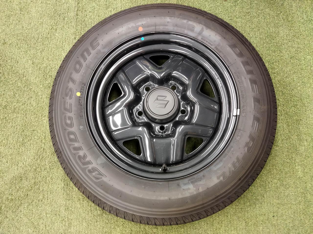 Suzuki genuine Jimny JB64 Steel wheel + BRIDGESTONE DUELER H / T